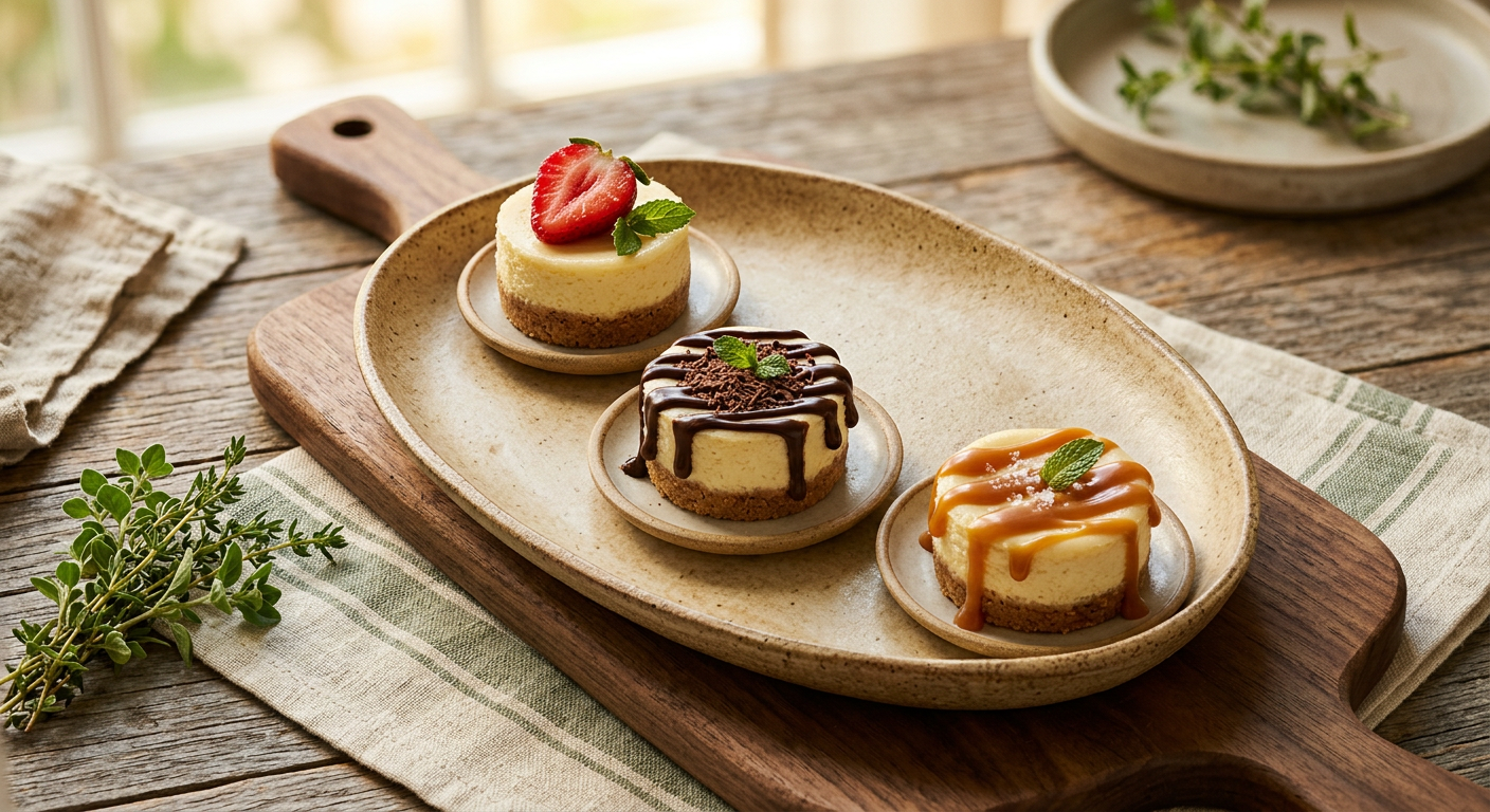 Mini Cheesecake Bites Trio