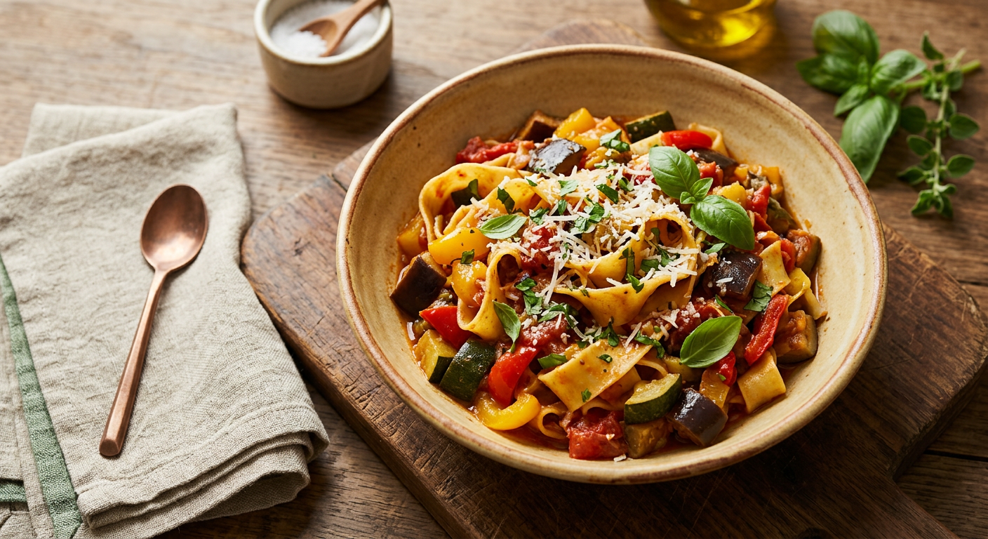 Ratatouille Pappardelle
