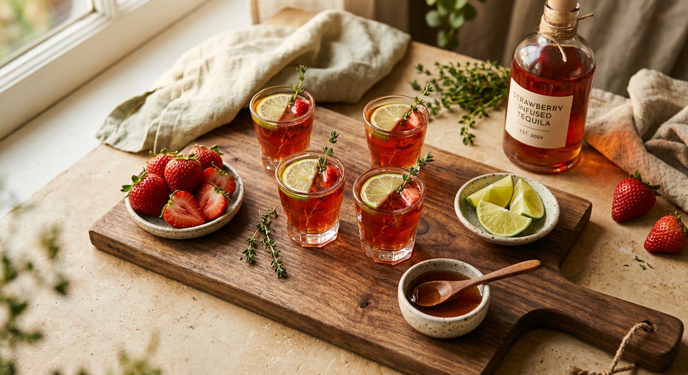 House Shots (Strawberry Infused Tequila)